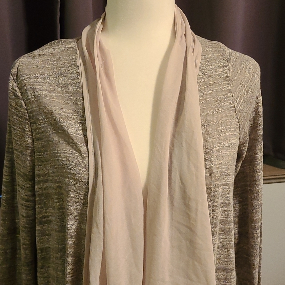 Anthropologie NWT Long Sweater With Scarf - Ladies Medium - Picture 5 of 11